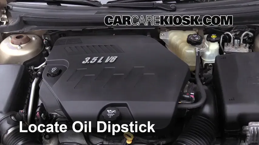 2008 Saturn Aura XE 3.5L V6 Oil Check Oil Level